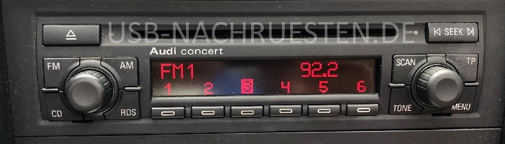 Audi concert radio bluetooth hot sale adapter